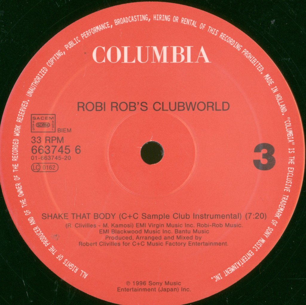 Robi Rob's Clubworld - Shake That Body - Triple 12 Inch