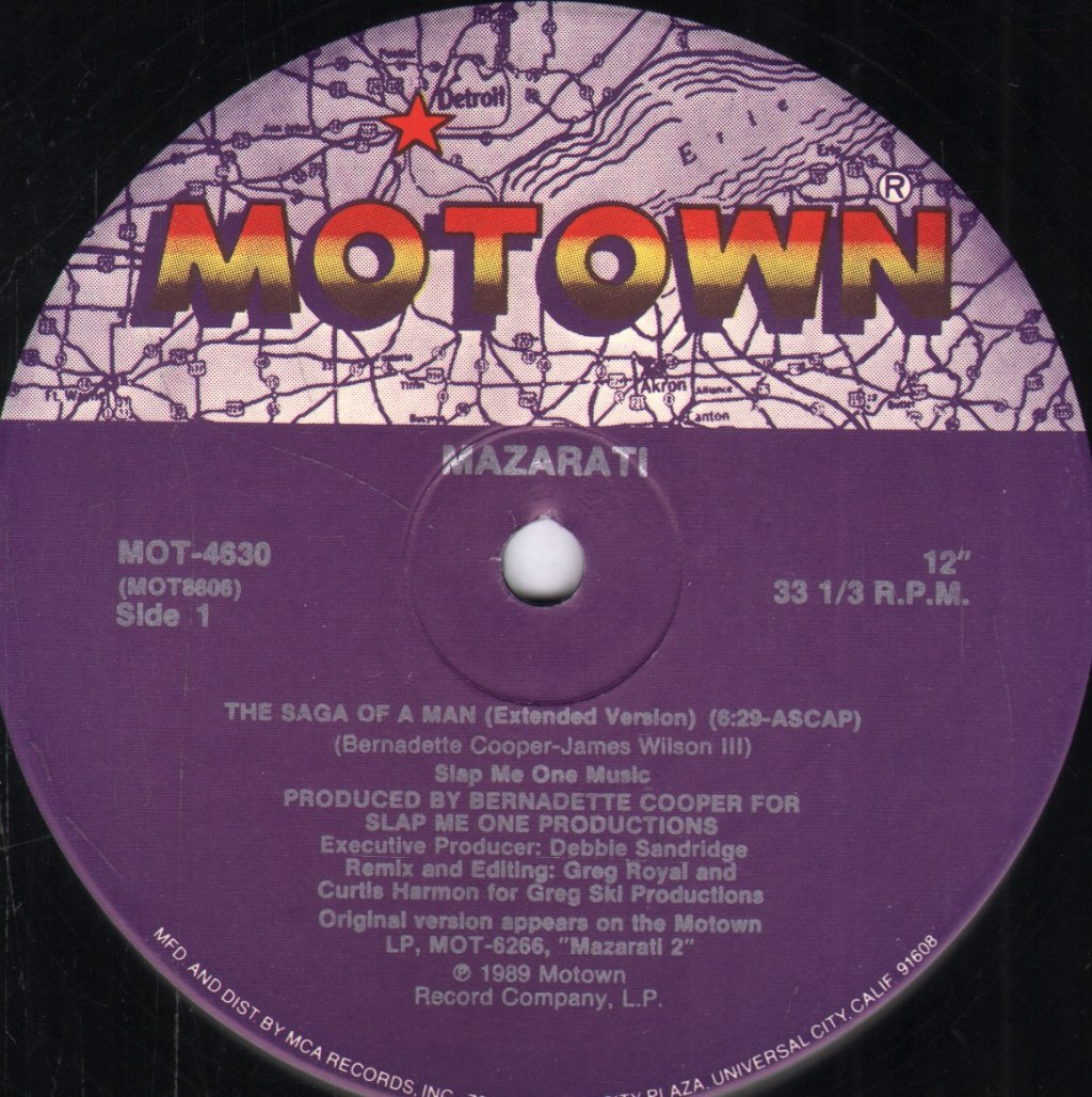 Mazarati - Saga Of A Man - 12 Inch
