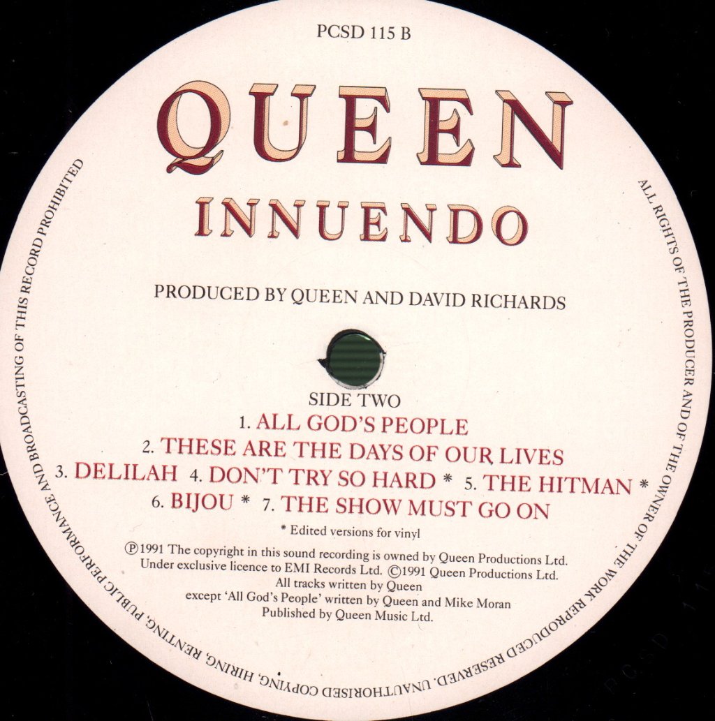 Queen - Innuendo - Lp