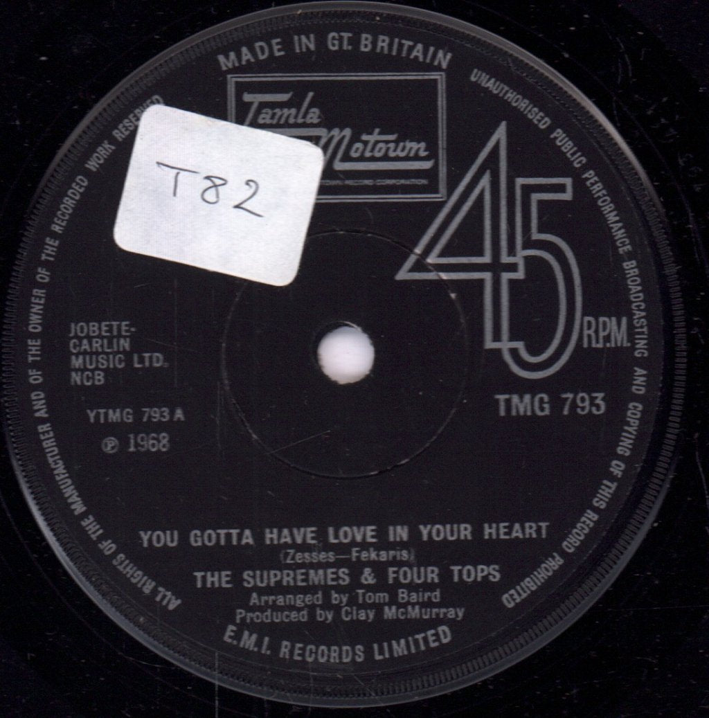 Supremes And Four Tops - You Gotta Have Love In Your Heart - 7 Inch