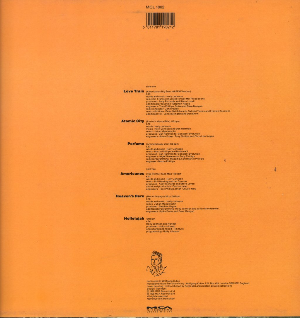 Holly Johnson - Hollelujah (The Remix Album) - Lp