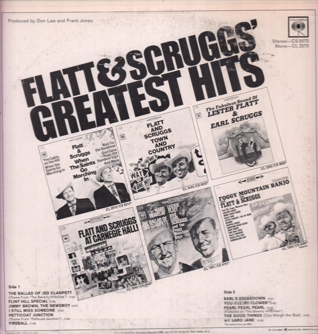 Lester Flatt And Earl Scruggs - Greatest Hits - Lp