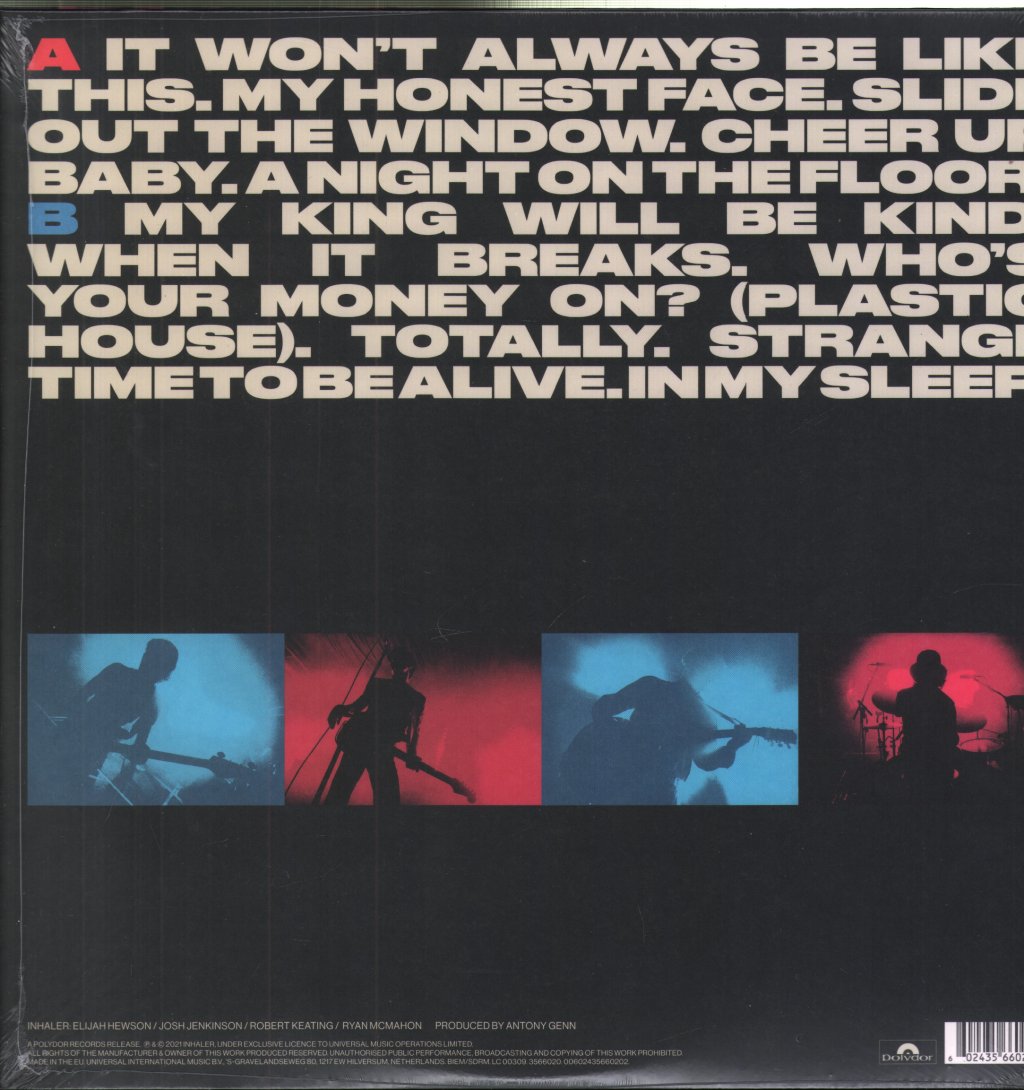 Inhaler - It Won’t Always Be Like This - Lp