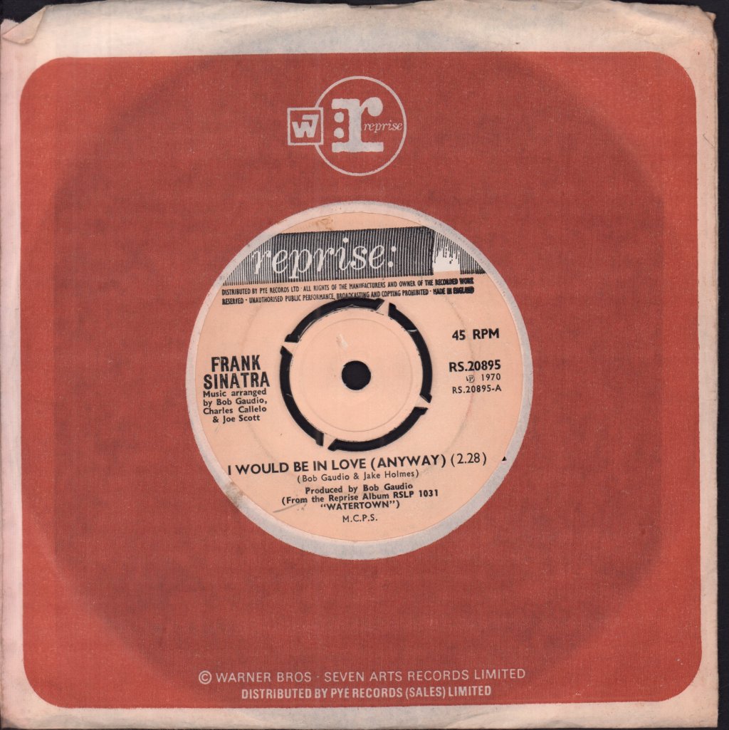 Frank Sinatra - I Would Be In Love Anyway - 7 Inch
