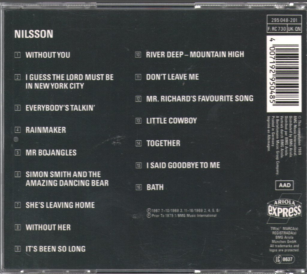 Harry Nilsson - Nilsson - Cd