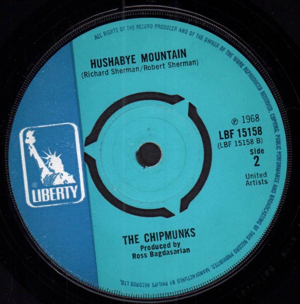 Chipmunks - Chitty Chitty Bang Bang - 7 Inch