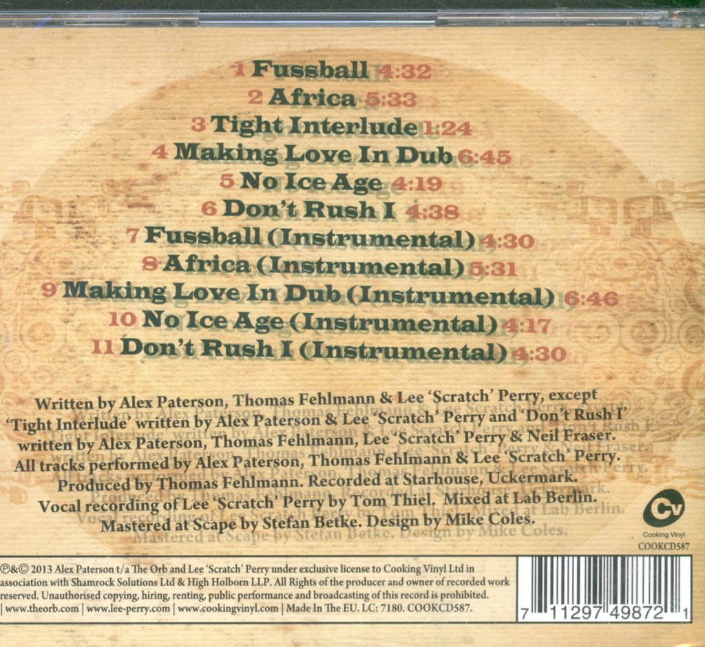 ORB feat. Lee Scratch Perry - More Tales From The Orbservatory - Cd