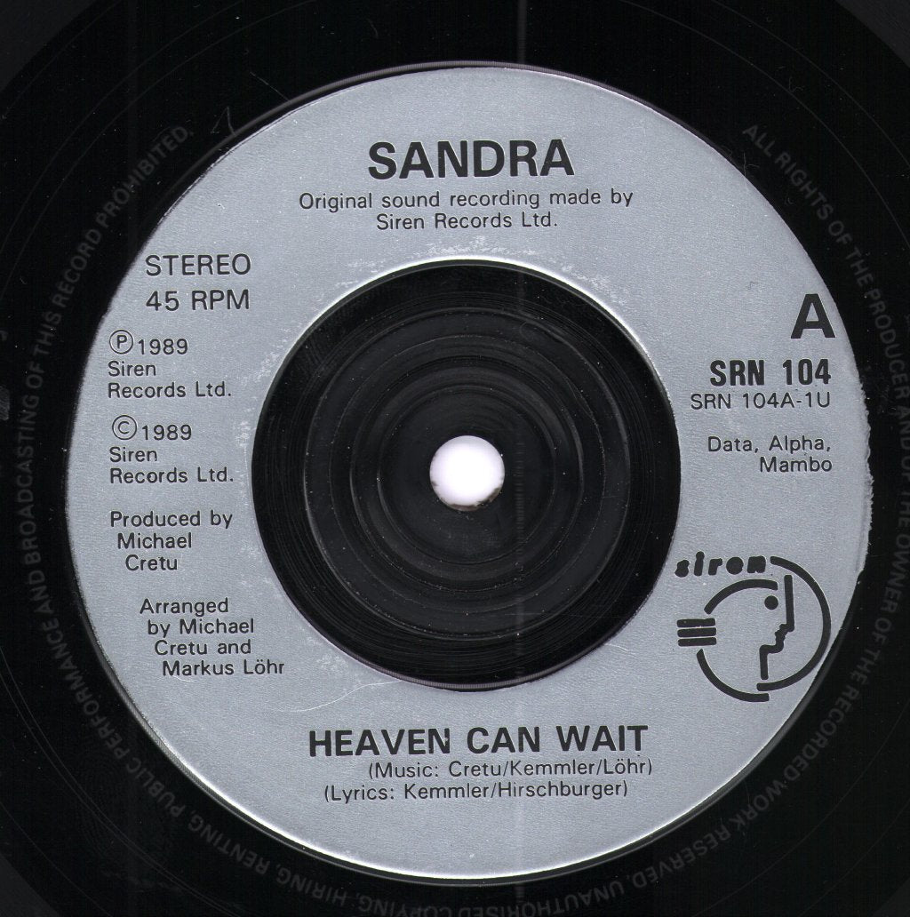 Sandra - Heaven Can Wait - 7 Inch