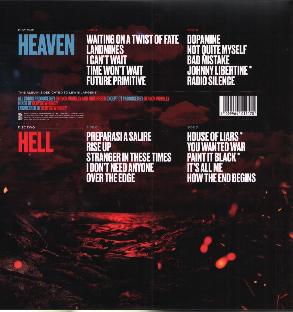 Sum 41 - Heaven :x: Hell - Double Lp