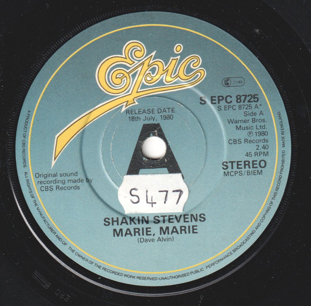 Shakin Stevens - Marie Marie - 7 Inch