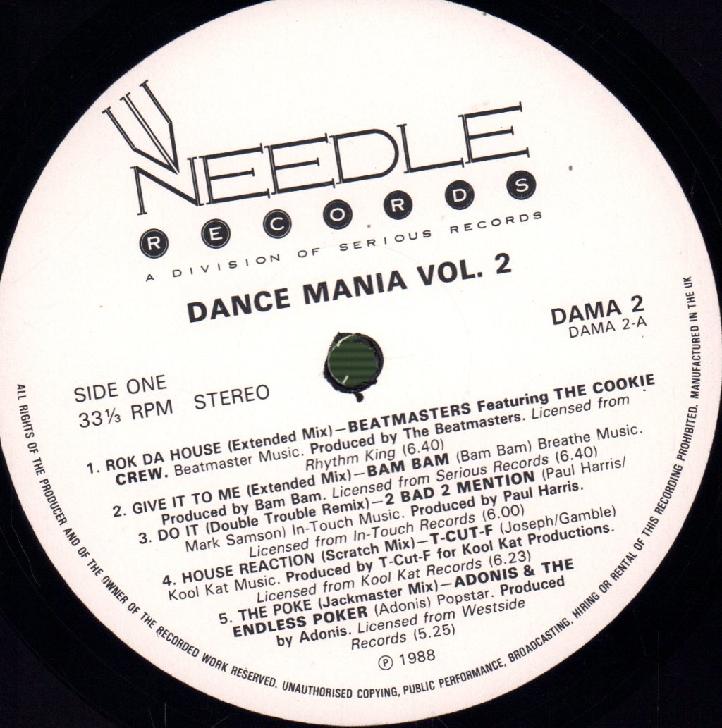 Various Artists - Dance Mania Volume 2 - Lp