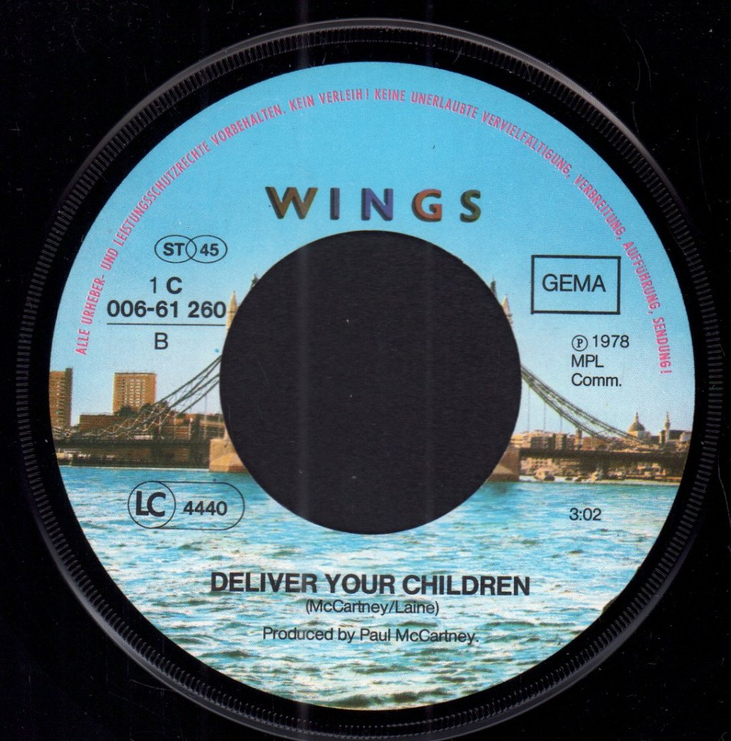 Wings - I've Had Enough - 7 Inch