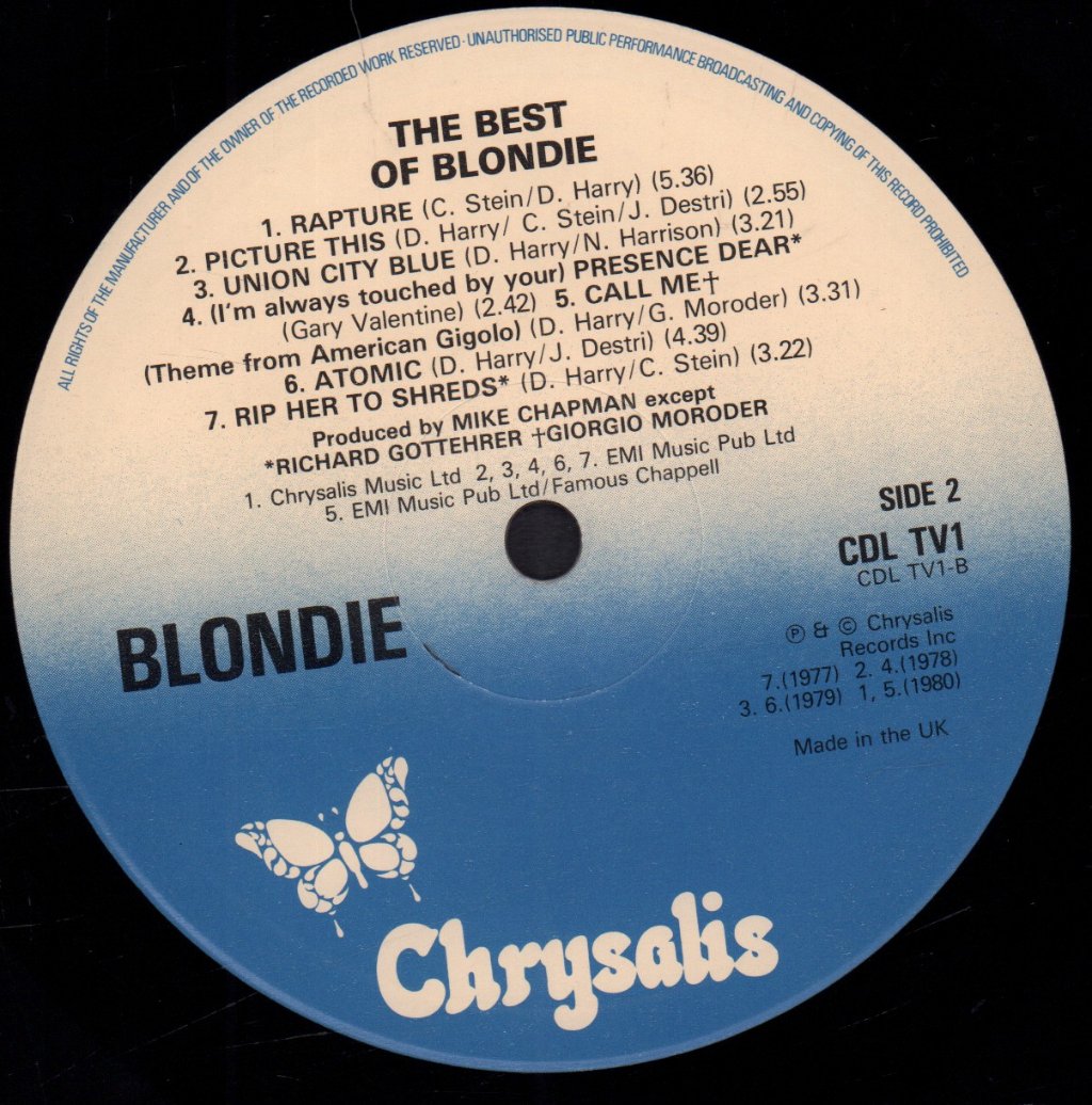 Blondie - Best Of - Lp