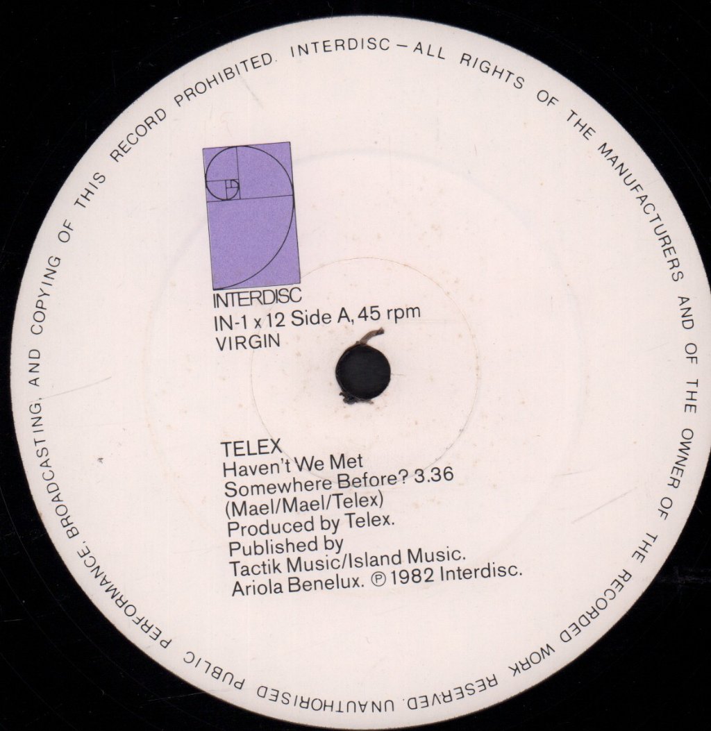 Telex (70'S/80'S Group) - Haven't We Met Somewhere Before - 12 Inch