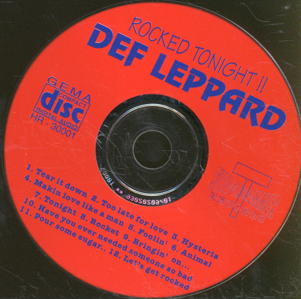 Def Leppard - Rocked Tonight !! - Cd