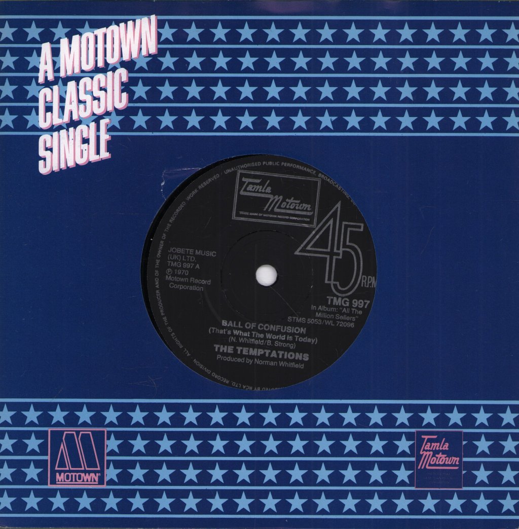 Temptations - Ball Of Confusion (That's What The World Is Today) - 7 Inch