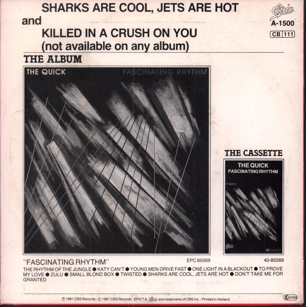 Quick - Sharks Are Cool Jets Are Hot - 7 Inch