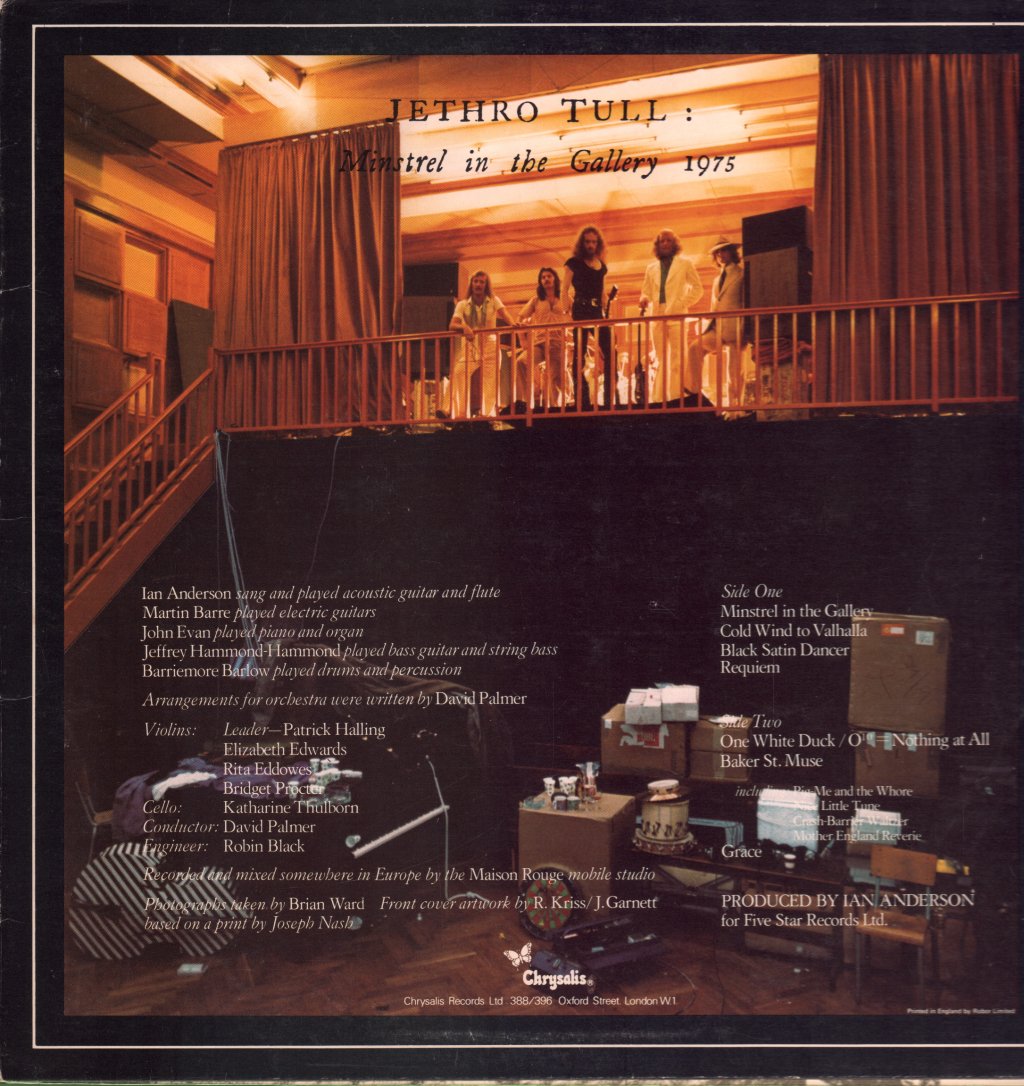 Jethro Tull - Minstrel In The Gallery - Lp
