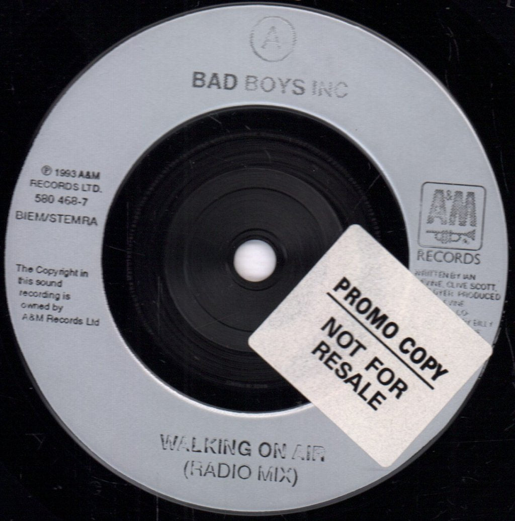 Bad Boys Inc - Walking On Air - 7 Inch