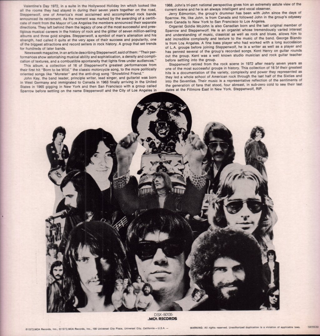 Steppenwolf - 16 Greatest Hits - Lp