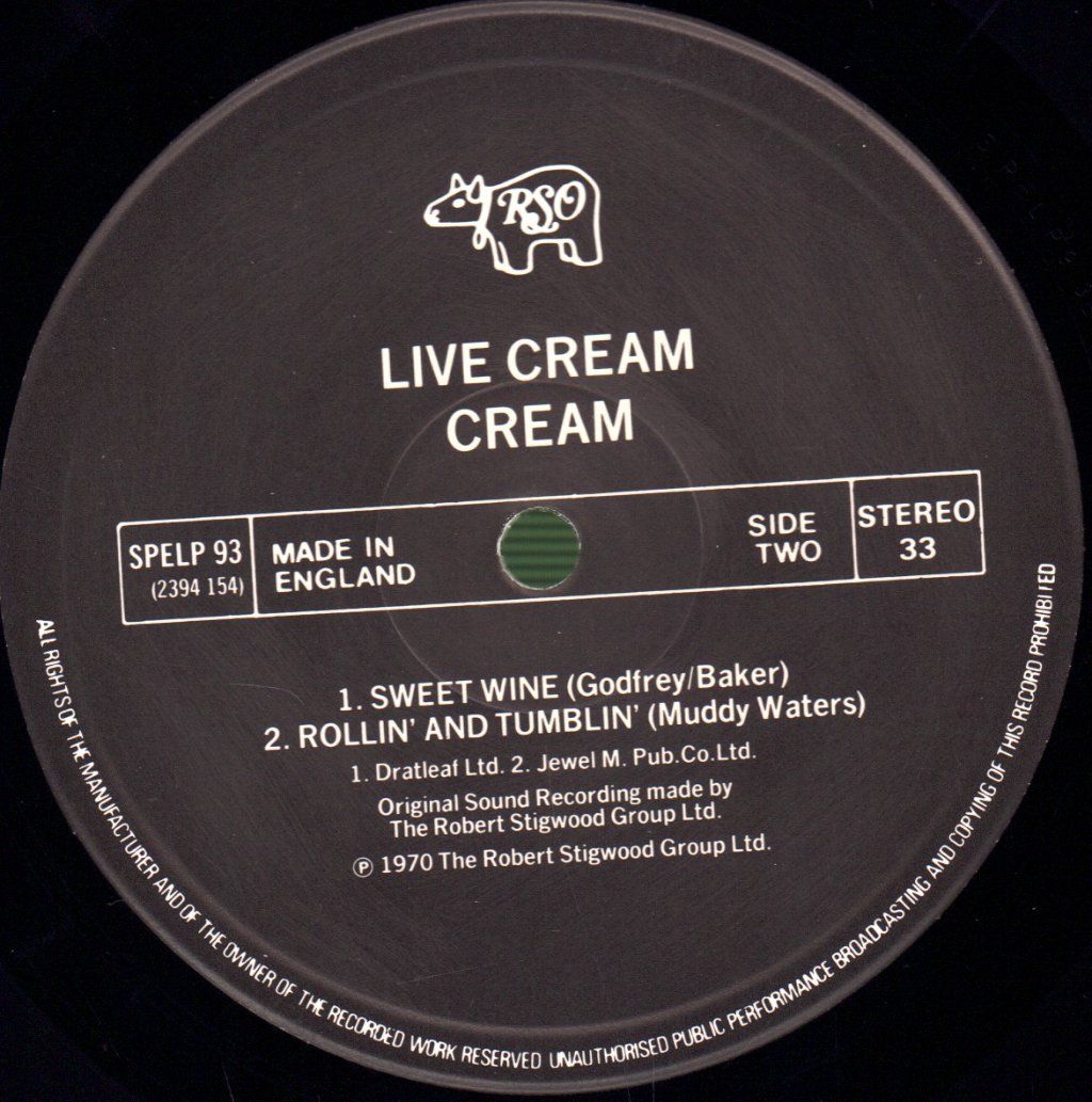 Cream - Live Cream - Lp