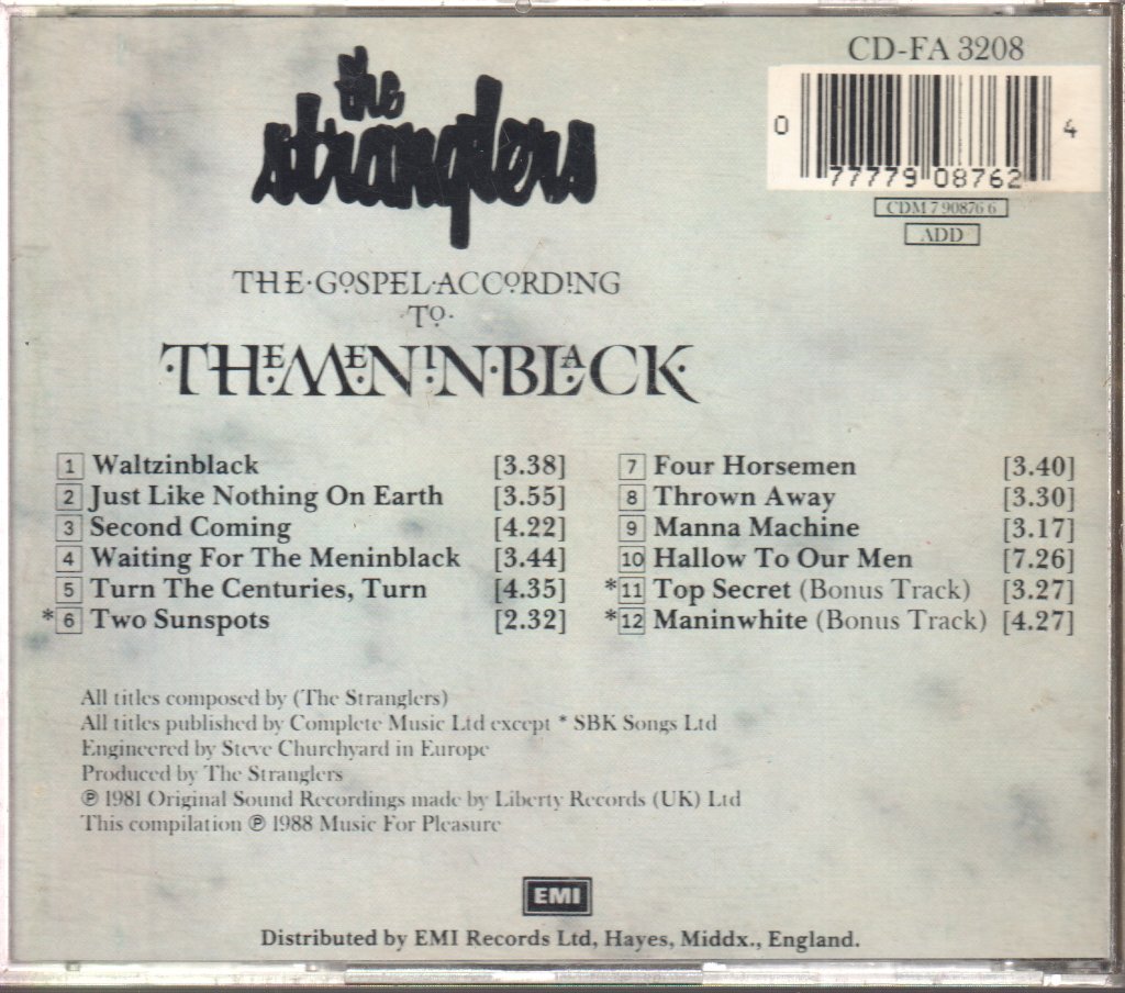Stranglers - (The Gospel According To) The Meninblack - Cd