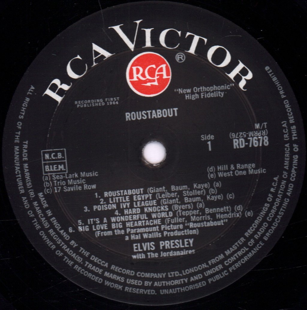 Elvis Presley - Roustabout - Lp