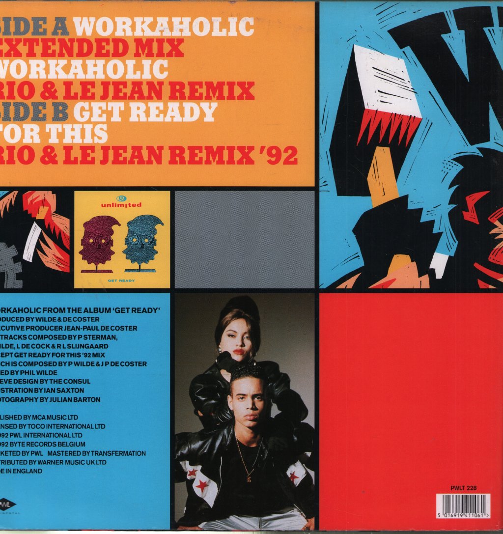 2 Unlimited - Workaholic - 12 Inch