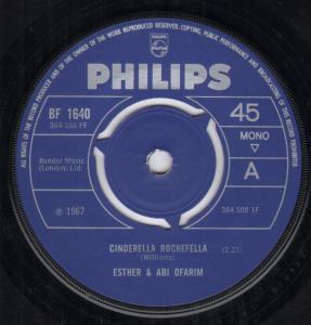 Esther And Abi Ofarim - Cinderella Rockefella - 7 Inch