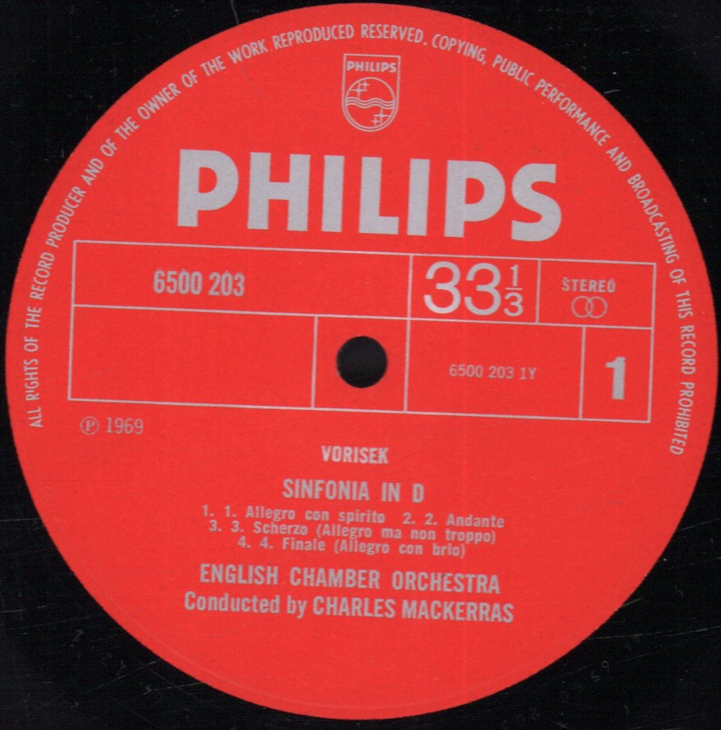 English Chamber Orchestra - Dvorak Czech Suite Vorisek Sinfonia In D - Lp