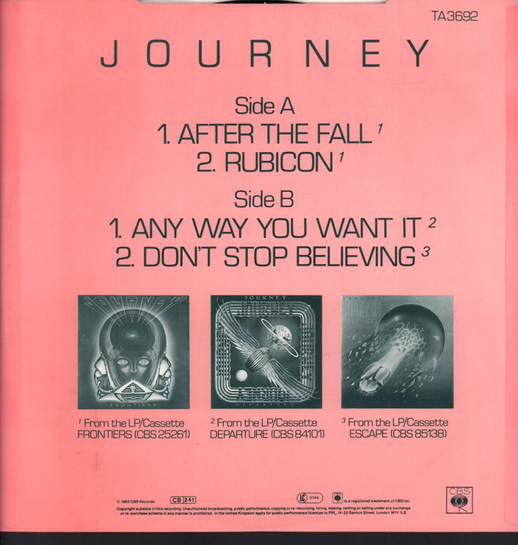 Journey - After The Fall - 12 Inch