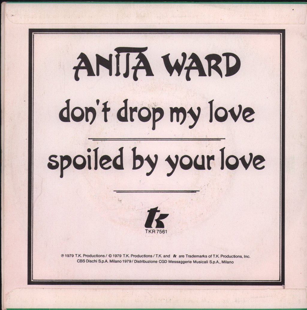 Anita Ward - Don't Drop My Love - 7 Inch