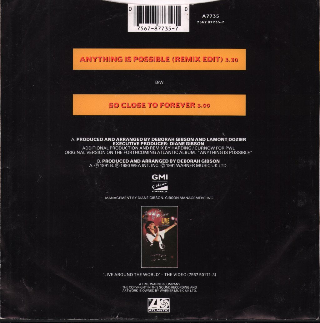 Debbie Gibson - Anything Is Possible - 7 Inch
