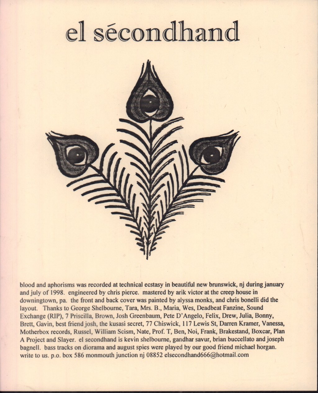Secondhand - Blood And Aphorisms - 7 Inch