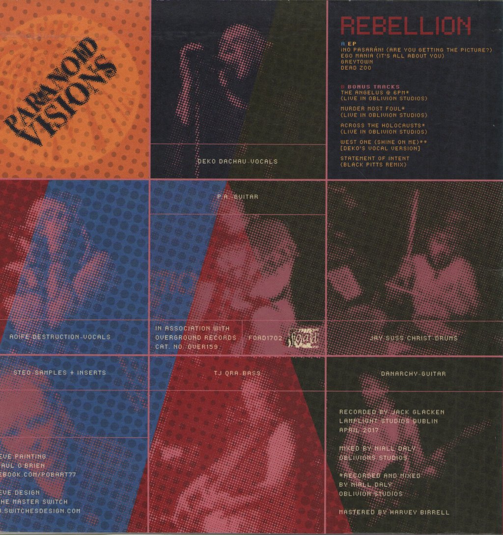 Paranoid Visions - Rebellion - Lp