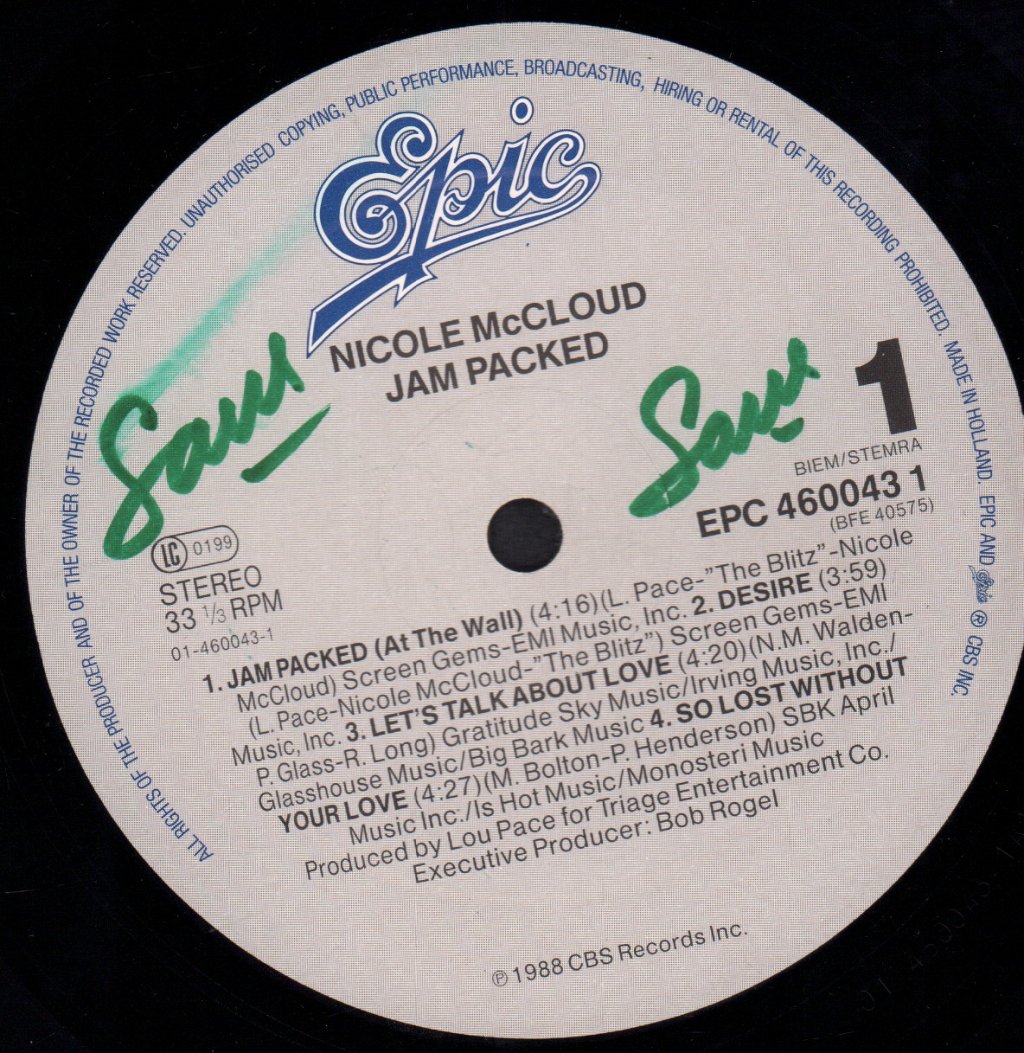 nicole mccloud - Jam Packed - Lp