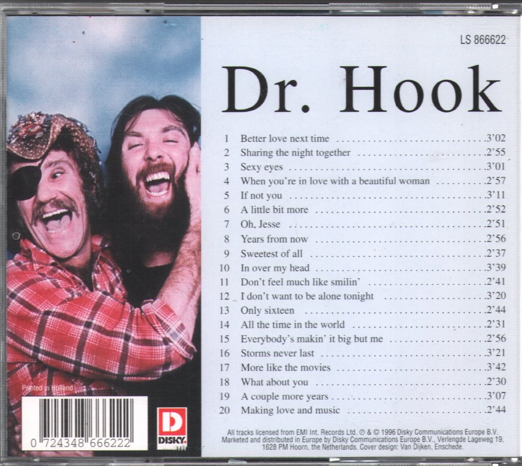 Dr. Hook - 20 Great Love Songs - Cd