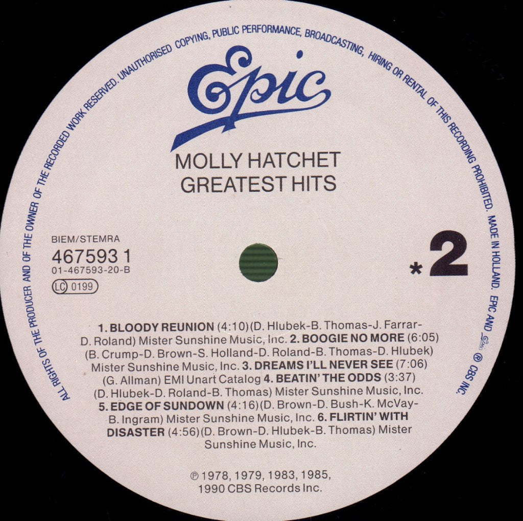 Molly Hatchet - Greatest Hits - Lp