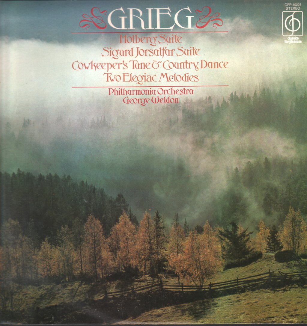 George Weldon / Philharmonia Orchestra - Grieg - Holberg Suite - Lp