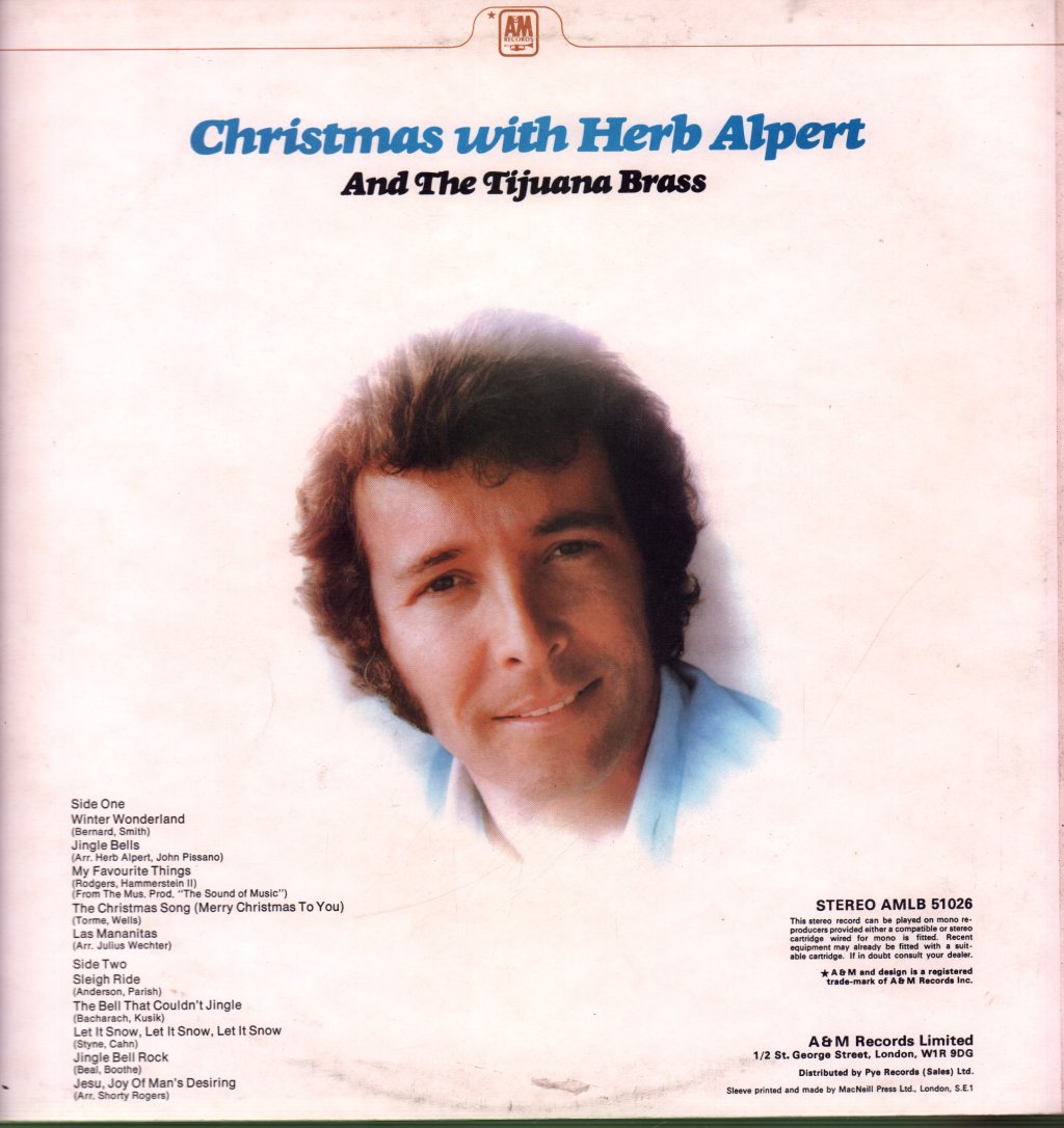 Herb Alpert And The Tijuana Brass - Christmas With - Lp