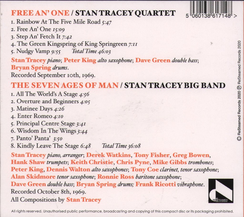 Stan Tracey - Wisdom In The Wings - Double Cd