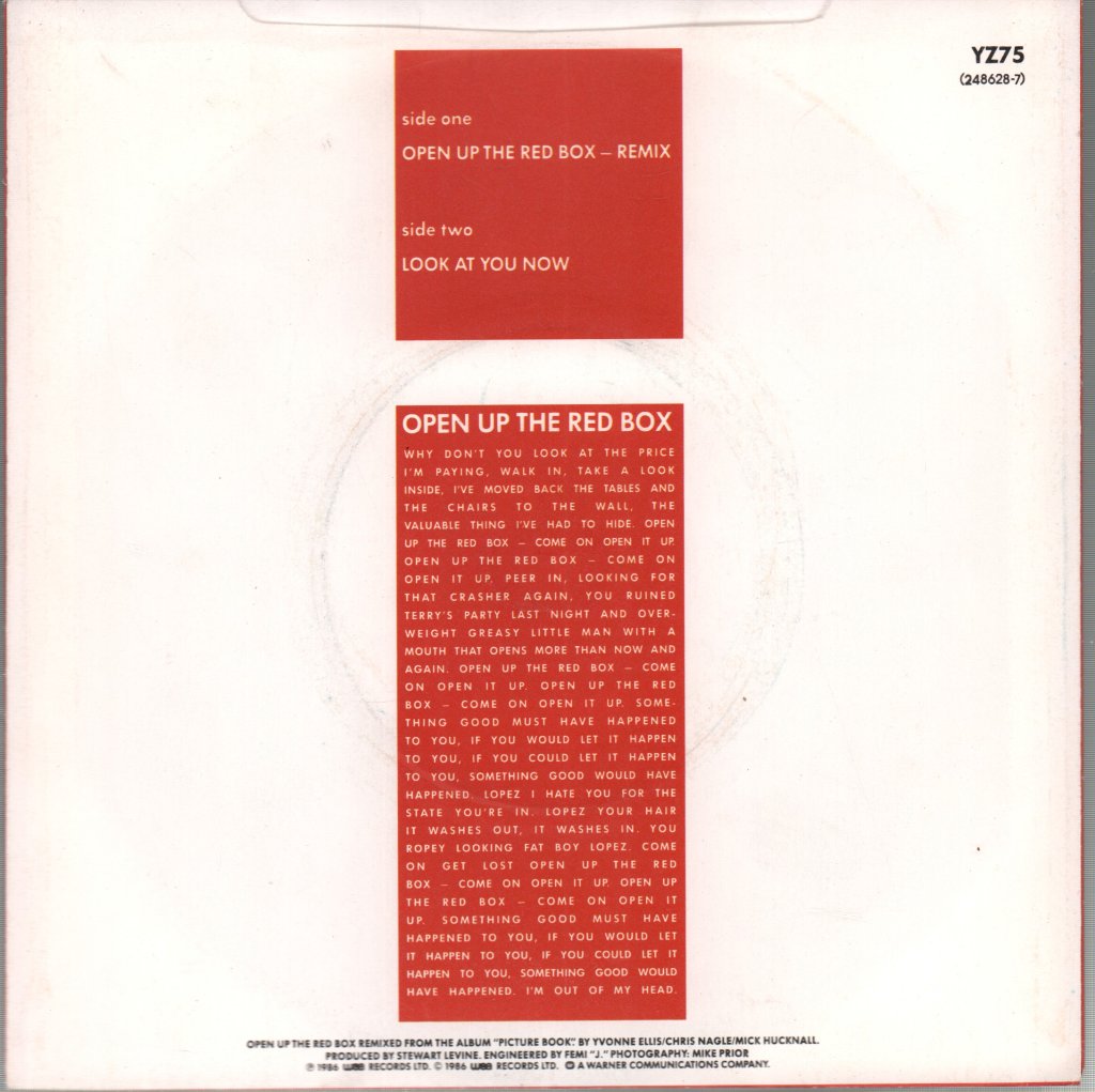 Simply Red - Open Up The Red Box - 7 Inch