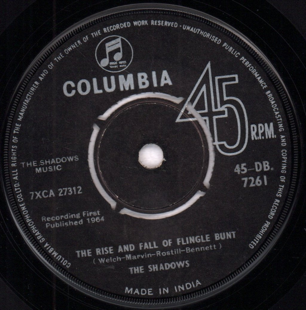 Shadows - Rise And Fall Of Flingel Bunt - 7 Inch
