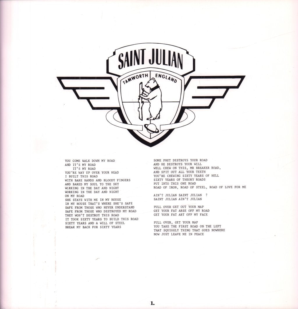Julian Cope - Saint Julian - Lp