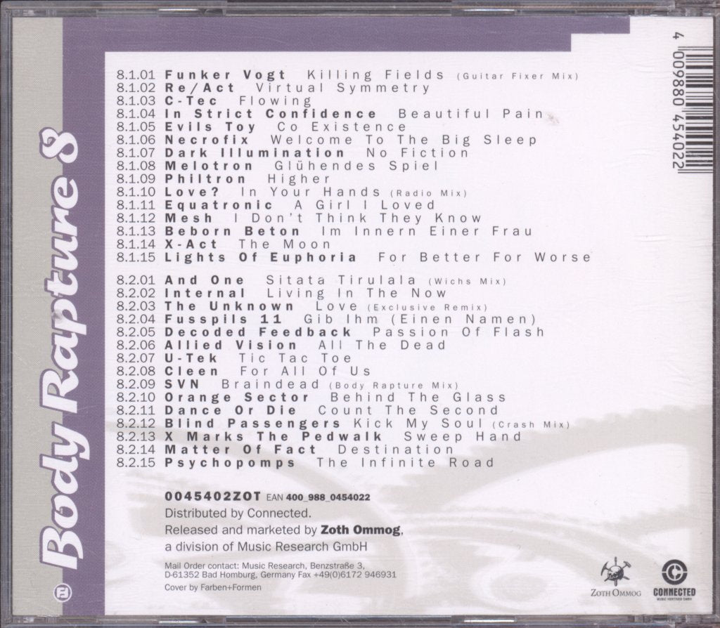 Various Artists - Body Rapture 8 - Double Cd