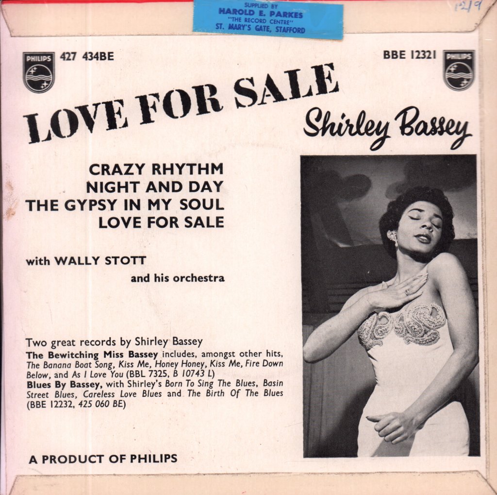 Shirley Bassey - Love For Sale - 7 Inch