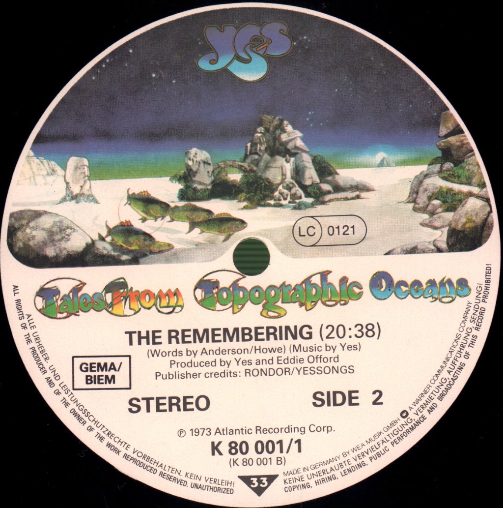 Yes - Tales From Topographic Oceans - Lp