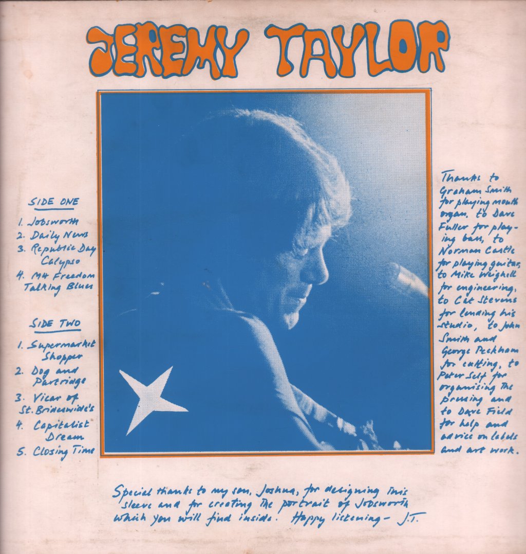 Jeremy Taylor - Jobsworth - Lp – Vinyl Tap