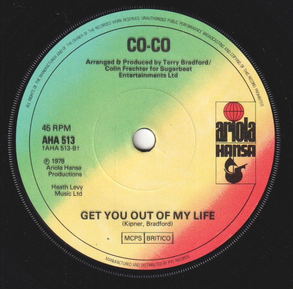 Co-Co - Bad Old Days - 7 Inch