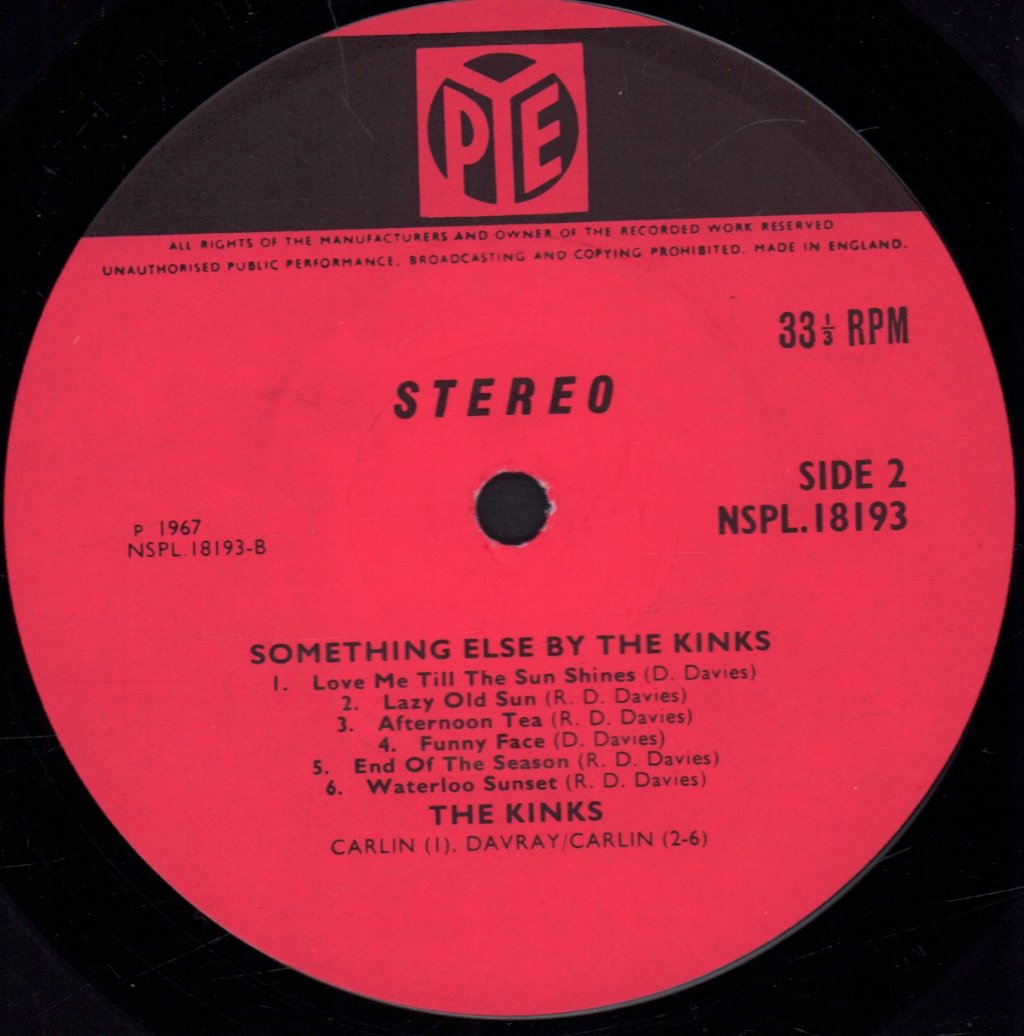 Kinks - Something Else - Lp